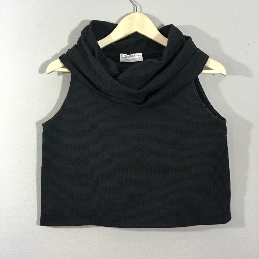 Zoran Cowl Neck Crop Top
